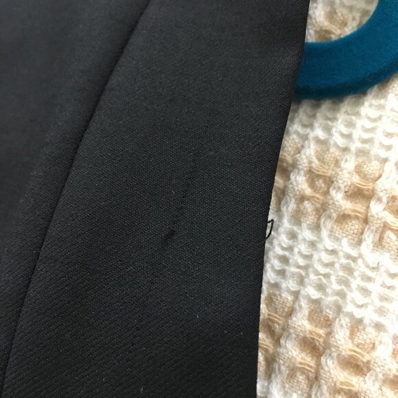 nwt sz 10 Elegant J.CREW Ruffle Sheath Dress Super 120s Wool black - Picture 11 of 11